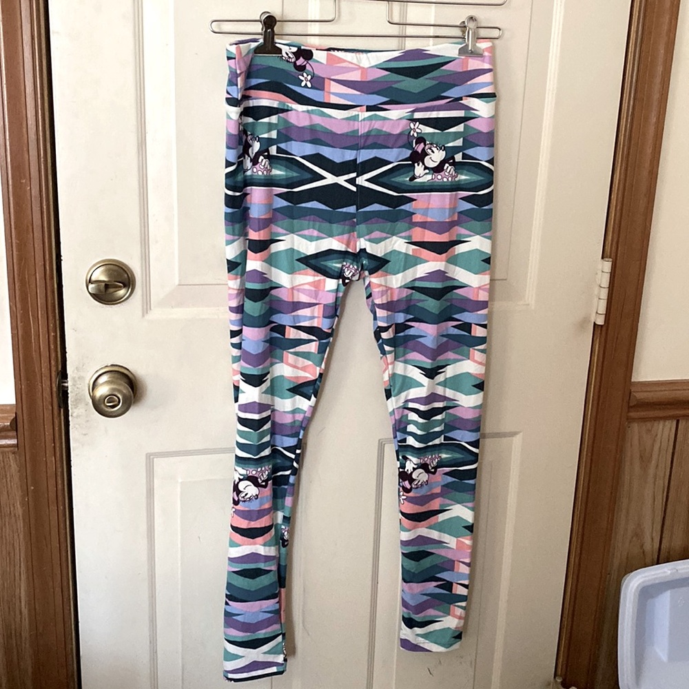 LuLaRoe Minnie Mouse Leggings Tall & Curvy NWOT